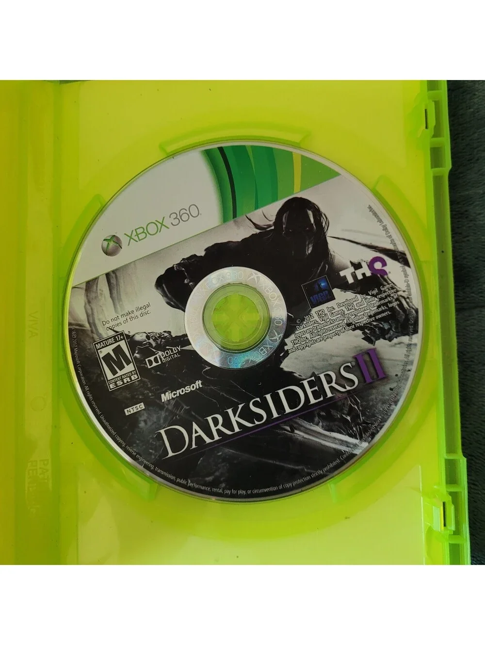 Darksiders II XBOX 360 Video Game Vigil XBOX Live Missing Manual